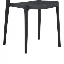 Καρέκλα Amvroan pakoworld με UV protection ανθρακί pp 51x49x79.5εκ