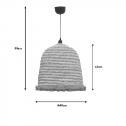 Φωτιστικό οροφής Nolie Inart ψάθινο φυσικό Φ40x99εκ Φωτιστικό οροφής Nolie Inart ψάθινο φυσικό Φ40x99εκ