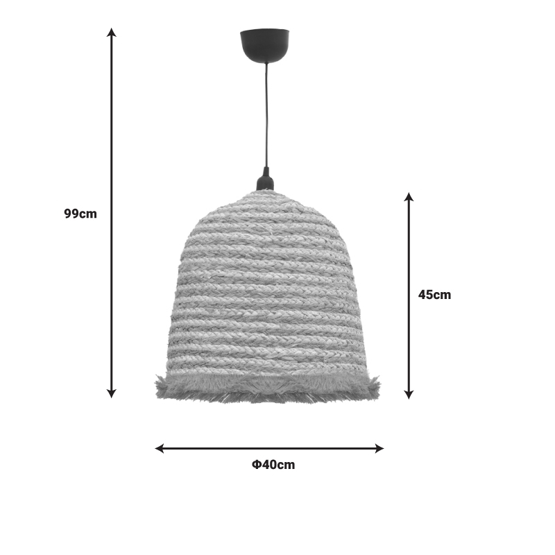 Φωτιστικό οροφής Nolie Inart ψάθινο φυσικό Φ40x99εκ Φωτιστικό οροφής Nolie Inart ψάθινο φυσικό Φ40x99εκ