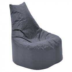 Πουφ πολυθρόνα Norm PRO pakoworld 100% αδιάβροχο γκρι (65x65x80εκ)