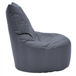 Πουφ πολυθρόνα Norm PRO pakoworld 100% αδιάβροχο γκρι (65x65x80εκ)