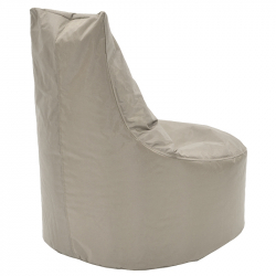Πουφ πολυθρόνα Norm PRO pakoworld 100% αδιάβροχο μπεζ (65x65x80εκ)