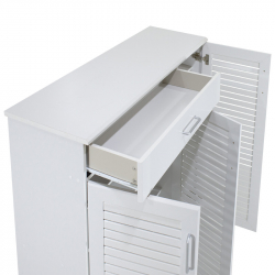 Παπουτσοθήκη-ντουλάπι SANTE pakoworld 30 ζεύγων χρώμα λευκό 120x37x123εκ