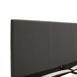 Κρεβάτι Nevil pakoworld 150x200 με ύφασμα χρώμα ανθρακί (156x212x86,5εκ)