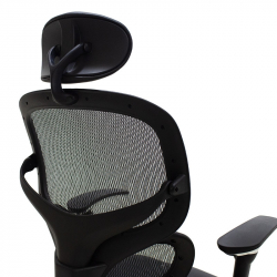 Καρέκλα γραφείου διευθυντή Freedom pakoworld Premium Quality μαύρο pu-mesh (65x66x122εκ)