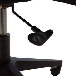 Καρέκλα γραφείου διευθυντή Ghost pakoworld με ύφασμα mesh χρώμα μαύρο (61x53x93εκ)