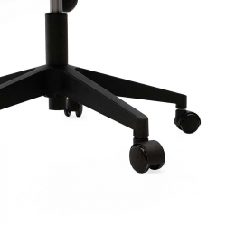 Καρέκλα γραφείου διευθυντή Ghost pakoworld με ύφασμα mesh χρώμα μαύρο (61x53x93εκ)