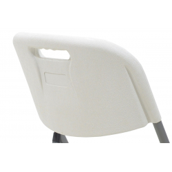 Καρέκλα catering-συνεδρίου πτυσσόμενη Edison pakoworld χρώμα λευκό (45x50x88εκ)