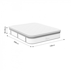Στρώμα Utopia pakoworld pocket spring με ανώστρωμα 30-32cm 150x200εκ