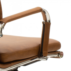 Καρέκλα γραφείου διευθυντή Tokyo pakoworld pu ταμπά antique (55x63x110εκ)