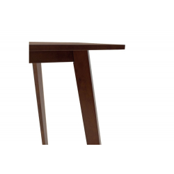 Τραπέζι Benson pakoworld MDF με καπλαμά  χρώμα καρυδί 80x80x75εκ