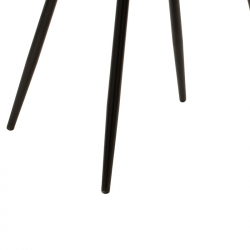 Καρέκλα Giselle pakoworld βελούδο σκούρο πράσινο-μαύρο πόδι (51x52x82εκ)