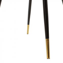 Καρέκλα Giselle pakoworld βελούδο σκούρο πράσινο-μαύρο χρυσό πόδι (51x52x82εκ)