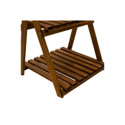 Ραφιέρα-στάντ φυτών Fenno pakoworld ξύλo καρυδί 58x34x67xεκ