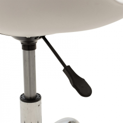 Καρέκλα γραφείου εργασίας Gaston II pakoworld PP-PU λευκό (48x57x80εκ)