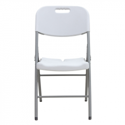 Καρέκλα catering-συνεδρίου πτυσσόμενη Zora pakoworld λευκό (46x56x87εκ)