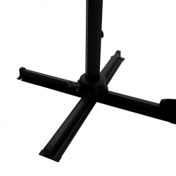 Ομπρέλα επαγγελματική κρεμαστή 360 μοιρών Raffaella pakoworld αλουμινίου 3x3m ανθρακί (300x300x274εκ)