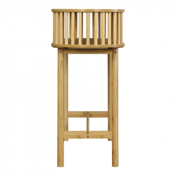 Κονσόλα Nodial pakoworld MDF/Bamboo σε φυσική απόχρωση 120x39x85εκ