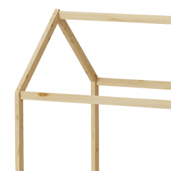 Παιδικό κρεβάτι Mellin τ.Montessori με 2 συρτάρια pakoworld ξύλο πεύκου σε φυσική απόχρωση 90x190εκ