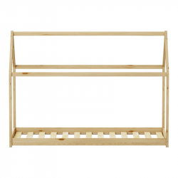 Παιδικό κρεβάτι Nino τ. Montessori pakoworld ξύλο πεύκου σε φυσική απόχρωση 90x190εκ