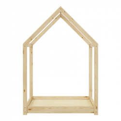 Παιδικό κρεβάτι Nino τ. Montessori pakoworld ξύλο πεύκου σε φυσική απόχρωση 90x190εκ