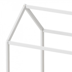 Παιδικό κρεβάτι Mellin τ.Montessori με 2 συρτάρια pakoworld ξύλο πεύκου σε λευκή απόχρωση 90x190εκ