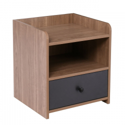 ORIENT Κομοδίνο με 1 Συρτάρι, Απόχρωση Sonoma Oak-Grey  43x40x49cm