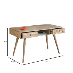 TEKA Κονσόλα - Γραφείο Ξύλο Ακακία Φυσικό  117x60x76cm