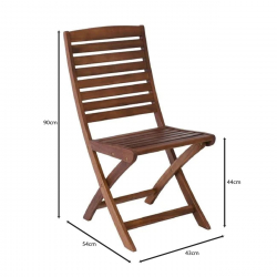 SPOT Καρέκλα Πτυσσόμενη Ξύλο Acacia  43x54x90cm