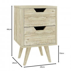 ALINA Κομοδίνο Απόχρωση Sonoma  29x29x44cm