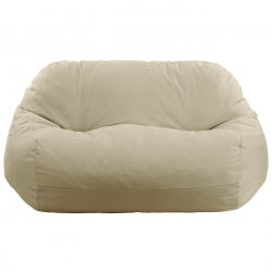 LOFT Πουφ Καναπές 100% Αδιάβροχο, Ύφασμα Sand  145x120x65cm
