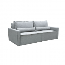 LIDRA Καναπές – Κρεβάτι 2Θέσιος, Ύφασμα Γκρι  Sofa:220x110x90 Bed:137x196cm