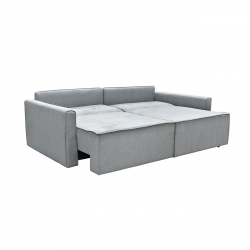 LIDRA Καναπές – Κρεβάτι 2Θέσιος, Ύφασμα Γκρι  Sofa:220x110x90 Bed:137x196cm