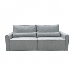 LIDRA Καναπές – Κρεβάτι 2Θέσιος, Ύφασμα Γκρι  Sofa:220x110x90 Bed:137x196cm