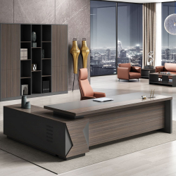 VIP Γραφείο Δεξιά Γωνία, Απόχρωση Grey Walnut  180x90x75/180x50x62 cm