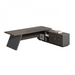 MASTER Γραφείο Δεξιά Γωνία, Απόχρωση Grey Walnut  160x80x75/160x40x62 cm