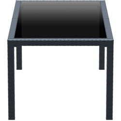 TAHITI DARK GREY 180Χ94Χ75εκ. ΤΡΑΠΕΖΙ ΜΕ ΤΖΑΜΙ ΠΟΛ/ΝΙΟΥ