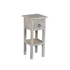 MAISON CLASSIC Έπιπλο Stand / Ξύλο Mango Antique Άσπρο 25x25x55cm