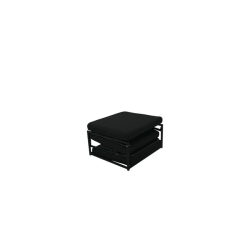LOGAN ΣΚΑΜΠΩ/ΚΡΕΒΑΤΙ ΥΦΑΣΜΑ ΜΑΥΡΟ 72x72x42 (Κρεβάτι 72x190x42)cm