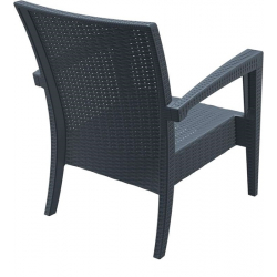 MIAMI DARK GREY ΠΟΛΥΘΡΟΝΑ 72Χ76Χ89εκ. ΠΟΛ/ΝΙΟΥ