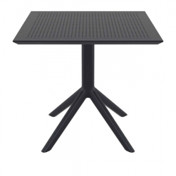 SKY BLACK 80X80X74εκ. ΤΡΑΠΕΖΙ ΠΟΛ/ΝΙΟΥ