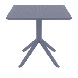 SKY DARK GREY 80X80X74εκ. ΤΡΑΠΕΖΙ ΠΟΛ/ΝΙΟΥ