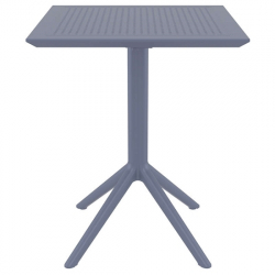 SKY DARK GREY 60Χ60X74εκ. ΤΡΑΠΕΖΙ ΠΤΥΣ/ΝΟ ΠΟΛ/ΝΙΟΥ