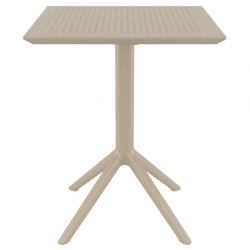 SKY TAUPE 60Χ60X74εκ. ΤΡΑΠΕΖΙ ΠΤΥΣ/ΝΟ ΠΟΛ/ΝΙΟΥ