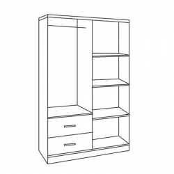 ΝΤΟΥΛΑΠΑ 4ΦΥΛΛΗ ME 2 ΣΥΡΤΑΡΙΑ BLAKELY HM339.02 SONAMA 120Χ42,5Χ180,5εκ.