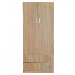 Ντουλάπα ArteLibre EΛΠINIKH Μοριοσανίδα Sonoma Δρυς 80x52x180cm