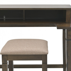 InArt S/3 ΤΡΑΠΕΖΙ ΚΑΙ 2 ΣΚΑΜΠΩ COUNTER HEIGHT ΞΥΛΙΝΑ 152Χ60Χ91/40Χ40Χ60 cm