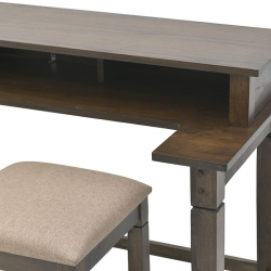 InArt S/3 ΤΡΑΠΕΖΙ ΚΑΙ 2 ΣΚΑΜΠΩ COUNTER HEIGHT ΞΥΛΙΝΑ 152Χ60Χ91/40Χ40Χ60 cm