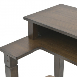 InArt S/3 ΤΡΑΠΕΖΙ ΚΑΙ 2 ΣΚΑΜΠΩ COUNTER HEIGHT ΞΥΛΙΝΑ 152Χ60Χ91/40Χ40Χ60 cm