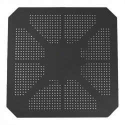 Τραπεζαρία Groovy-Frontline pakoworld σετ 5τεμ PP ανθρακί 80x80x74,5εκ. (80x80x74,5εκ)